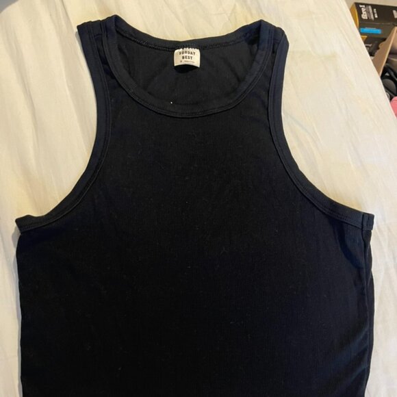 SUNDAY BEST Aritzia S Black tank top - Picture 1 of 3